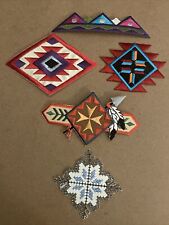 Native American Set Of 5 Patches: New, Iron On, Embroidered, High Quality, picture