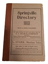 Springville New York Directory City 1912 HC Local Advertising Geneology Village picture