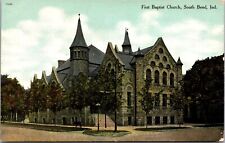 Postcard First Baptist Church in South Bend, Indiana~139421 picture