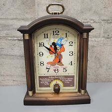 Disney Seiko Quartz Mickey Mouse Musical Alarm Clock Made In Japan Tested Works picture