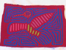 Vintage MOLA Bird Handmade Panama Kuna Indians Folk Art Textile Unframed 12 x 8 picture