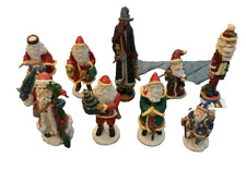 Santa Claus Collection, Figurines, lot of 9, small, some International Santas picture