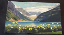 The Poppies, Lake Louise, Canadian Rockies, Canada Vintage Postcard picture