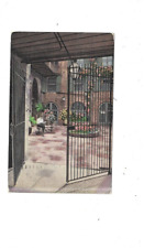 Vintage Postcard Brulatour  Courtyard New Orleans La  Linen picture