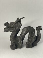 Metal Japanese Dragon Paperweight Figurine Bookend 6”  picture