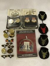 Army Patch Air Cav Buttons Pins Red Bull 34th Infantry 15th Lot Tomb Of Unknown picture