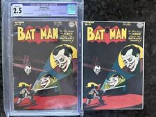 Batman #37 1946 Key DC Golden Age Comic Book Joker Cover & Story CGC 2.5 R picture
