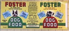 1950s Foster Food Horse meat Dog Food Foster Canning Napoleon Ohio INV-P0805 picture