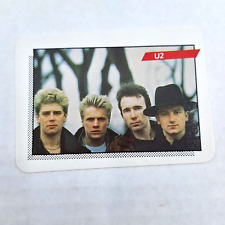 U2 Rookie Card 1985 AGI Rock Star Concert Cards Series 1 Vintage picture