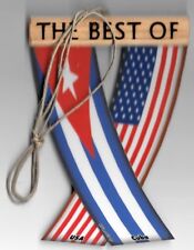 Rear view mirror car flags Cuba and USA cuban unity flagz for inside the car picture