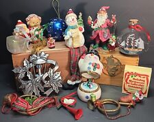 VTG Lot of  17 Christmas Ornaments & Decor  picture
