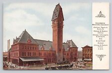 Dearborn Station Chicago Illinois c1910 Antique Postcard picture