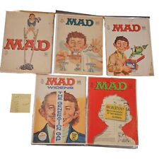 MAD Magazine 1960s Lot of 5 VTG Comics 103 109 113 129 130 no labels picture