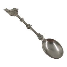 Vintage Curacao Souvenir Spoon Collectible 90 Silverplate Map picture