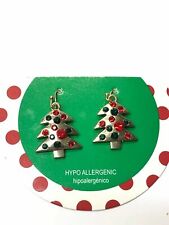 Holiday Home Party Christmas Tree Stone Earrings Jewelry picture