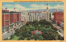 Los Angeles CA California, Pershing Square, Biltmore Hotel, Vintage Postcard picture