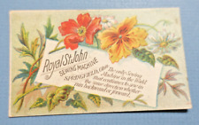 VICTORIAN TRADE CARD c.1880's Royal St John Sewing Machine, Haverhill, MASS picture