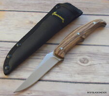 9 INCH BROWNING HUNTING SKINNING FIXED BLADE KNIFE WITH SHEATH RAZOR SHARP BLADE picture