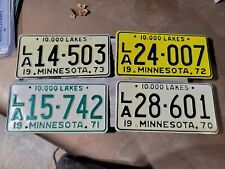 4 Living Abode (Mobile Home) Minnesota License Plates 1970 1971 1972 1973 picture