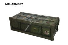 US 4 EMPTY AMMO CANS AND METAL CARRIER picture