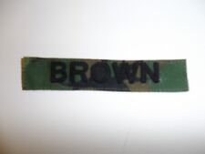 e2218 Vietnam US Army Navy Air Name Tape BROWN ERDL Camouflage in country IR14C picture