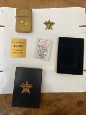 Vintage 1991 MARLBORO Zippo Lighter solid brass LONG STEER STAR  picture