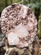 Pink Stillbite And Heulandite Cluster With Green Apophyllite Large AAA+ 317g 65 picture
