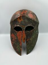 Ancient Greek Corinthian Bronze Battle Worn Helmet Rare Artifact 625-535 B.C. picture