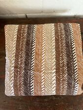 70’s Vintage Lady Pepperell FULL Fitted Sheet Tan Brown Arrow Feather NWOT picture