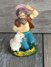 Christmas Nativity Cowboy Shepard Replacement Piece Italy Vintage picture