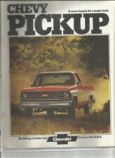 Original 1974 Chevrolet Pickup Sales Brochure with C10, C20, C30, K10, K20  picture