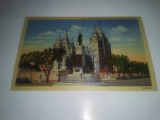 Vintage The Pioneer Monument Salt Lake City Utah Postcard picture