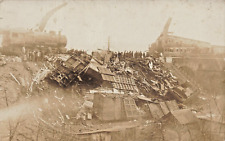 Train Wreck February 1917 Mount Union Pennsylvania-19 Killed~REAL PHOTO POSTCARD picture
