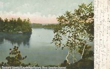 THOUSAND ISLANDS NY – Canadian Chanel North from Fiddler’s Elbow - 1910 picture