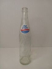 Vintage Diet Pepsi Cola Glass Bottle One Pint Swirl 16 oz Soda Pop Collectible picture