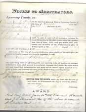 Notice of Arbitrators PA 1875 picture