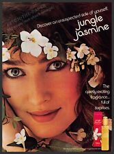 Jungle Jasmine 1980s Print Advertisement 1981 Fragrance Face Island Beauty picture