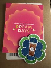 NEW 2024 STARBUCKS SUMMER GAME DREAM DAYS IRON-ON PATCH PRIZE RARE  picture