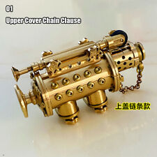 Handmade Pure Copper Kerosene Lighter Nautilus Mechanical Punk Removable picture