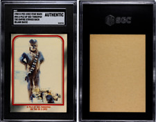 1980 OPC Star Wars #84 Pile of SeeThreepio Blank Back Proof SGC Auth-Only Graded picture