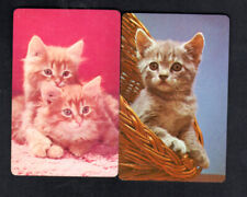 Vintage Swap/Playing Cards - Beautiful Kittens Pair picture