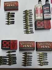 Vintage Speedball Pen Nibs For Drawings and Lettering b1 b3 b4 b5 Sets picture