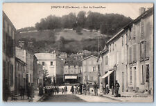 Joinville (Hte-Marne) France Postcard Rue Du Grand-Pont c1910 Antique picture