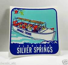 Silver Springs Florida Vintage Style Travel Decal, Vinyl Sticker, Luggage Label picture