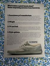 Vintage 1973 Converse Tennis Shoes Print Ad What Makes A Good Tennis Shoe? picture