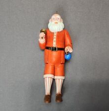 Vintage 1983 Hallmark Christmas Ornament Old Fashioned Santa Claus Articulated picture