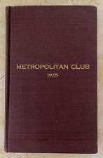 1925 METROPOLITAN CLUB NEW YORK CITY OFFICERS, CONSTITUTION, BY-LAWS, MEMBERS picture