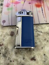 Comoy's of London Soft Flame Pipe Lighter and Tools - Blue and Silver - New picture