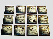 Two Dozen Elegant Inspirational Fridge Magnets Christian Religious Gifts picture