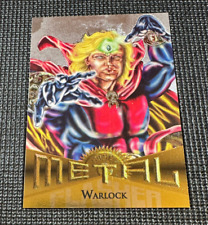 1995  Marvel Metal - Silver Flasher - Warlock - #21 - Pack Fresh - CLEAN picture